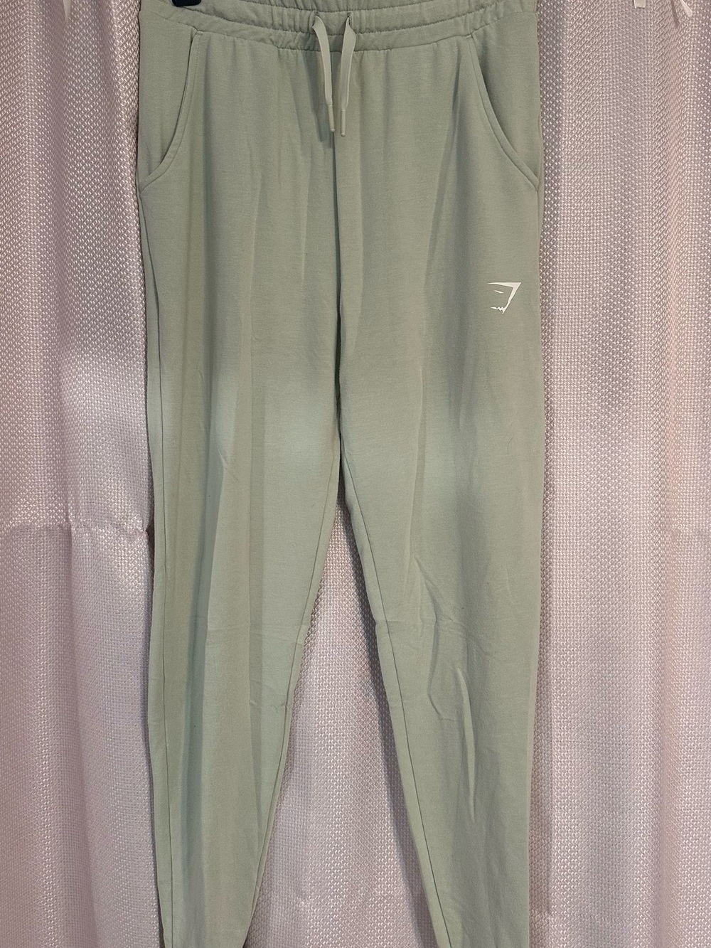 Gymshark Sage Green Joggers with Drawstring Waist